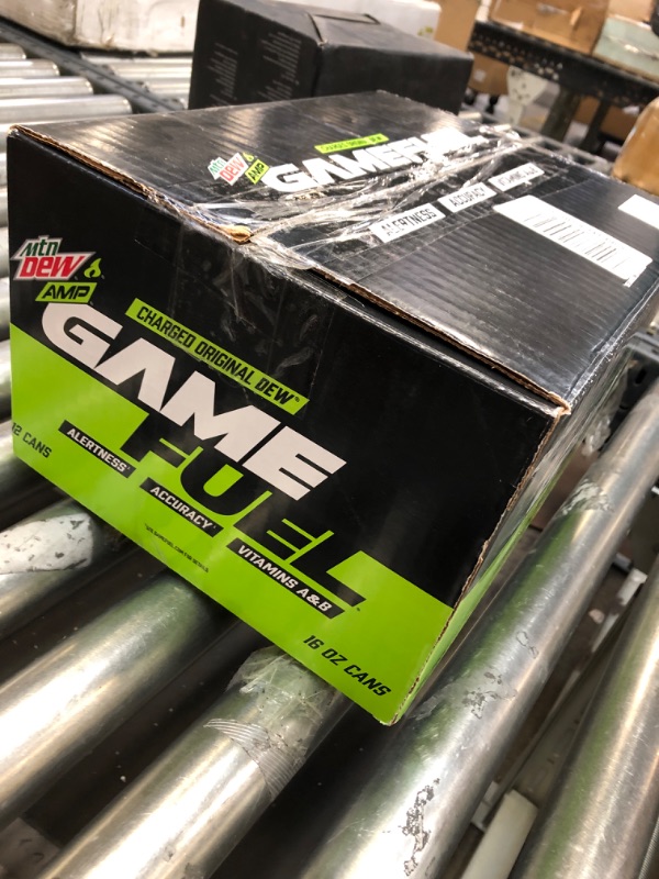 Photo 1 of (12 CANS) MTN DEW GAME FUEL, ORIGINAL, 16 FL OZ BEST BY 10/19/21