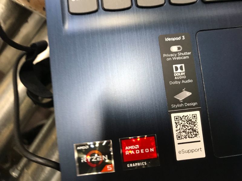Photo 1 of Lenovo IdeaPad 3 15.6 Laptop, AMD Ryzen 5 3500U 8GB Memory, 256GB SSD, Windows 10

