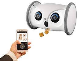 Photo 1 of SKYMEE Owl Robot Mobile Full HD Pet Camera with Treat Dispenser Interactive Toy for Dogs and Cats Remote Control via App