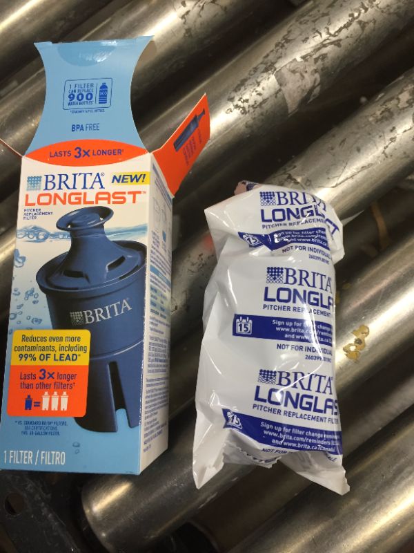Photo 2 of Brita Longlast+ Water Filter, Longlast+ Replacement Filters for Pitcher and Dispensers, Reduces Lead, BPA Free, 1 Count (Package May Vary)
