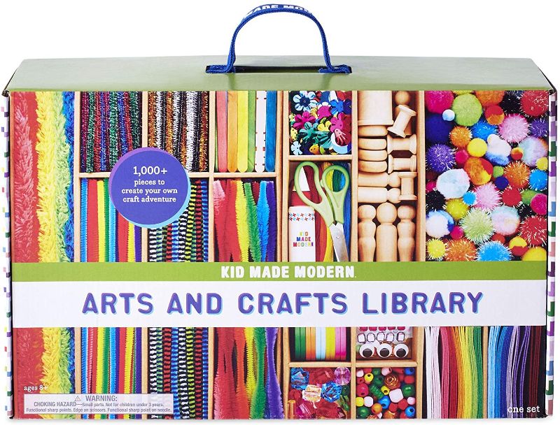 Photo 1 of Kid Made Modern Arts and Crafts Supply Library - Coloring Arts and Crafts Kit Ages 6 7 8 9 10 11 12
