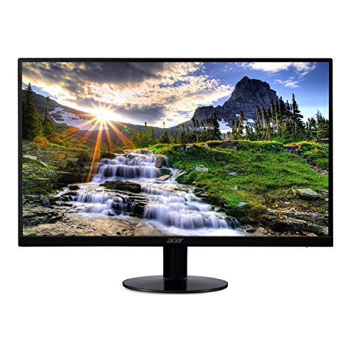 Photo 1 of Acer SB220Q bi 21.5" Full HD IPS Ultra-Thin Zero Frame Monitor and extra acer monitor with no cords 