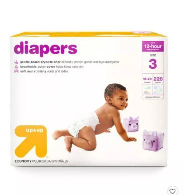 Photo 1 of Diapers - up & up™ - size 3 
