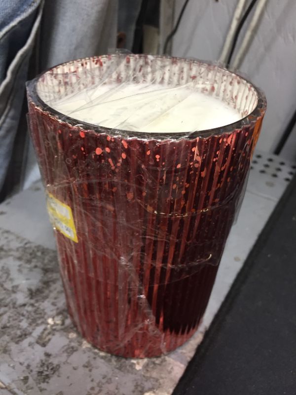 Photo 2 of 19oz Large Mercury Jar Candle Apple Joy Cinnamon Red - Threshold
