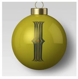 Photo 1 of 3" Monogram Ornament 'I' - Opalhouse--set of 2 
