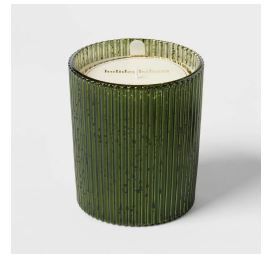 Photo 1 of 10oz Medium Mercury Jar Candle Holiday Balsam Green - Threshold---set of 2 
