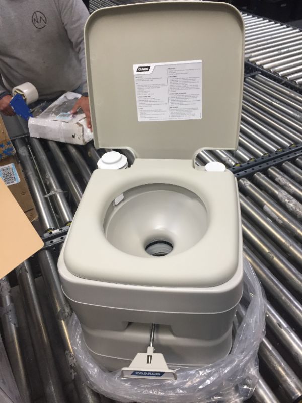 Photo 3 of Camco 41541 Portable Toilet, 5.3 Gallon for RV, Camping, Boating and Outdoor