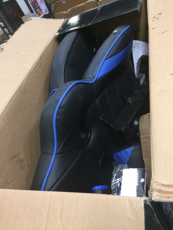 Photo 2 of Respawn RSP-110 Racing Style Gaming, Reclining Ergonomic Chair with Footrest, Blue