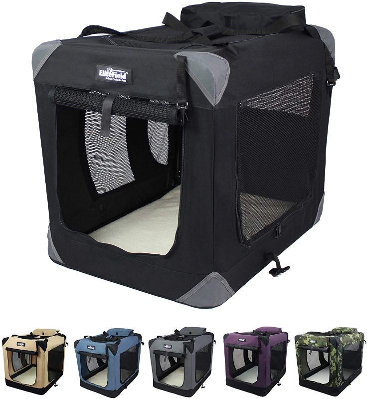 Photo 1 of EliteField 3-Door Folding Soft Dog Crate 36"