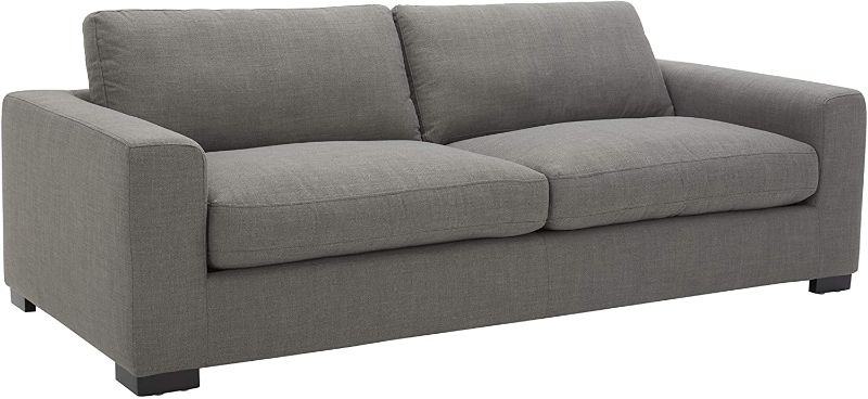 Photo 1 of Amazon Brand - Stone & Beam Westview Extra-Deep Down-Filled Sofa Couch, 89"W, Smoke
