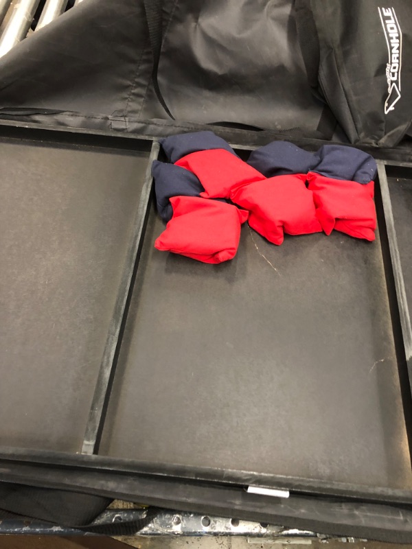Photo 1 of GoSports Classic Cornhole Set – Includes 8 Bean Bags, Travel Case and Game Rules 