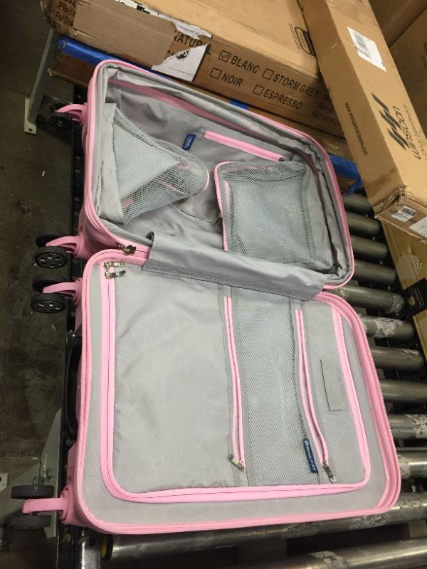 Photo 3 of 21 INCH PINK SUITCASE - MYSTERIOUSLY DAMAGED WHEEL 