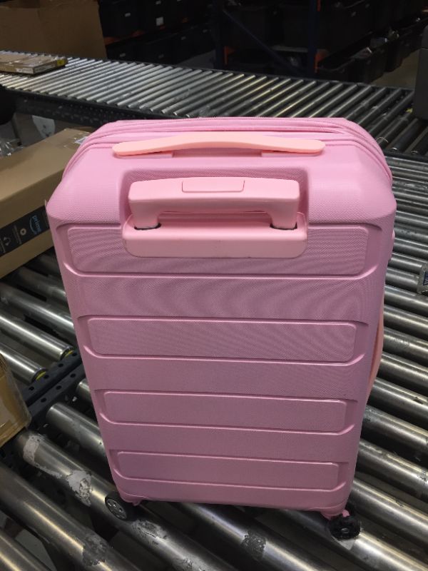 Photo 1 of 21 INCH PINK SUITCASE - MYSTERIOUSLY DAMAGED WHEEL 