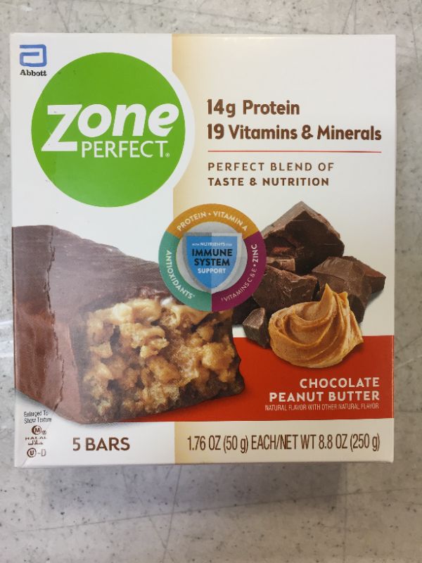 Photo 3 of Zone Perfect Nutrition Bars Chocolate Peanut Butter - 5 CT
BB OCT/01/22