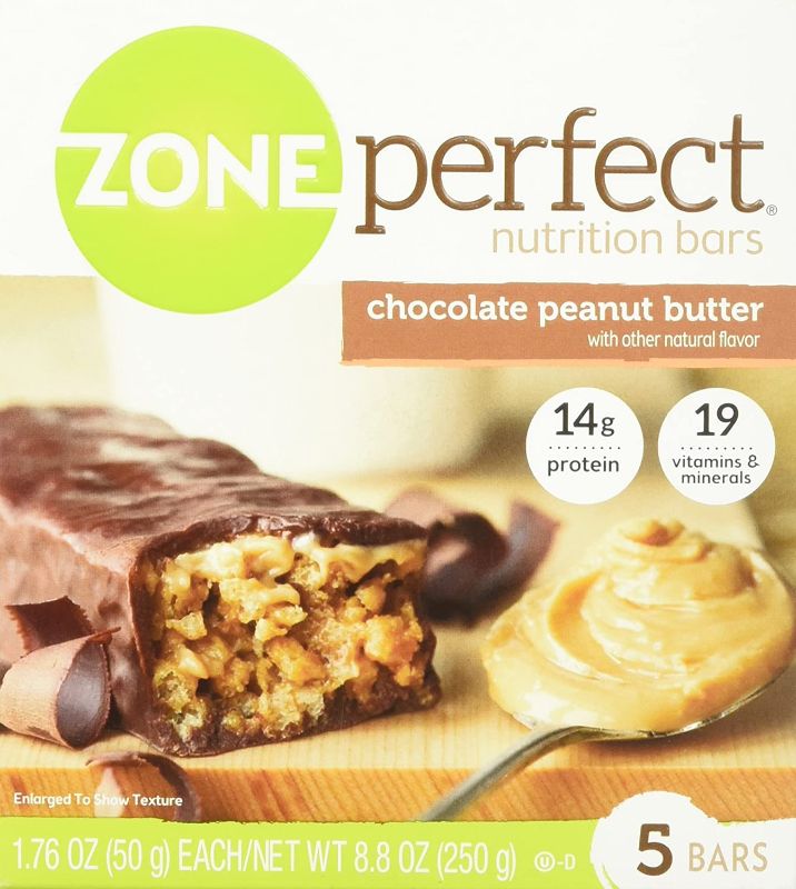 Photo 1 of Zone Perfect Nutrition Bars Chocolate Peanut Butter - 5 CT
BB OCT/01/22