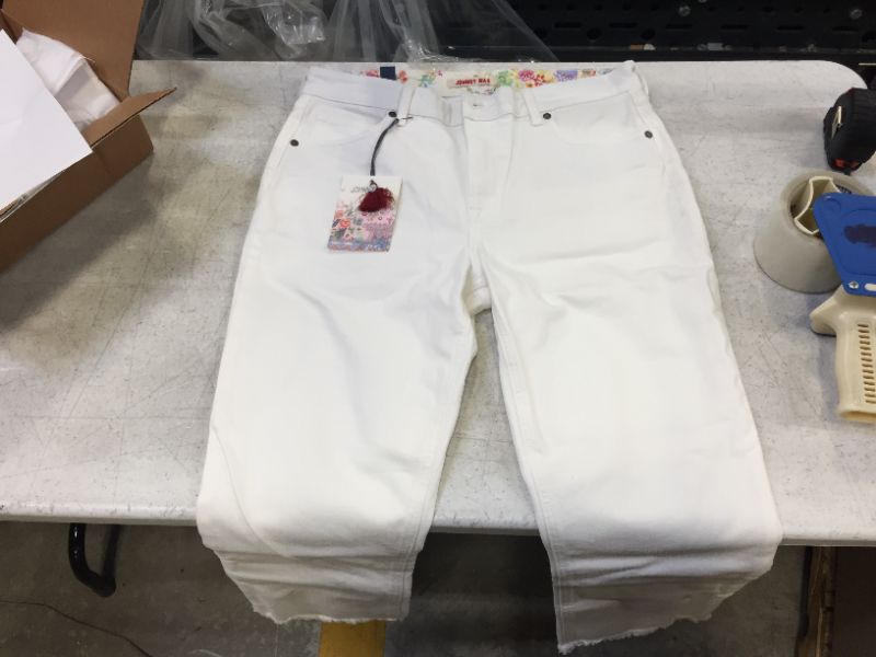 Photo 1 of Johnny Was Women's Basic White Jeans (Size 31)