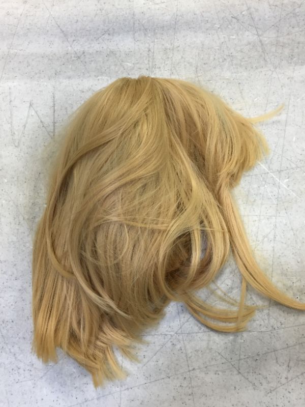 Photo 1 of 12 inches womens costume wig color blonde short hair type 