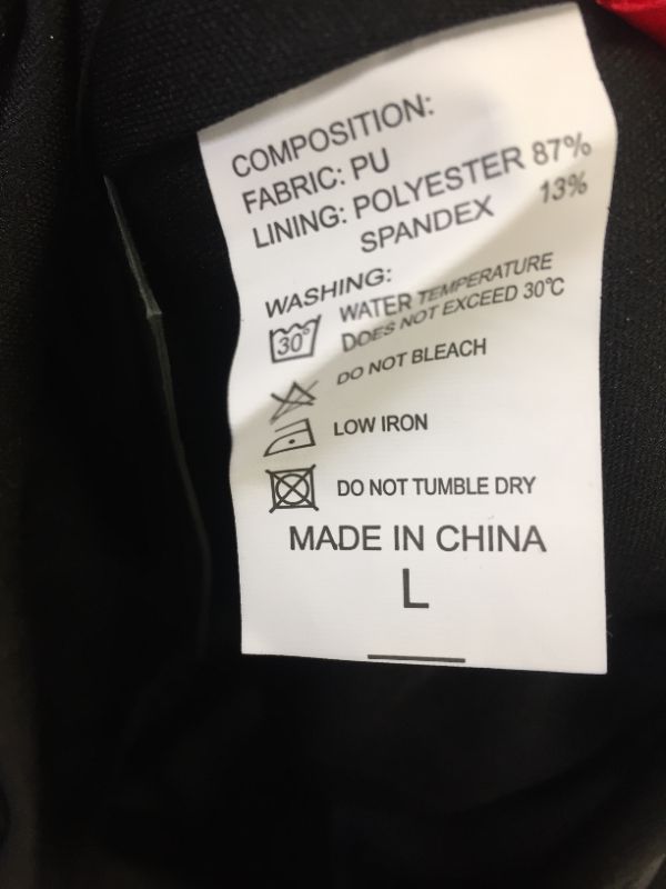 Photo 3 of cedar women's faux leather pants leggins color black size large 