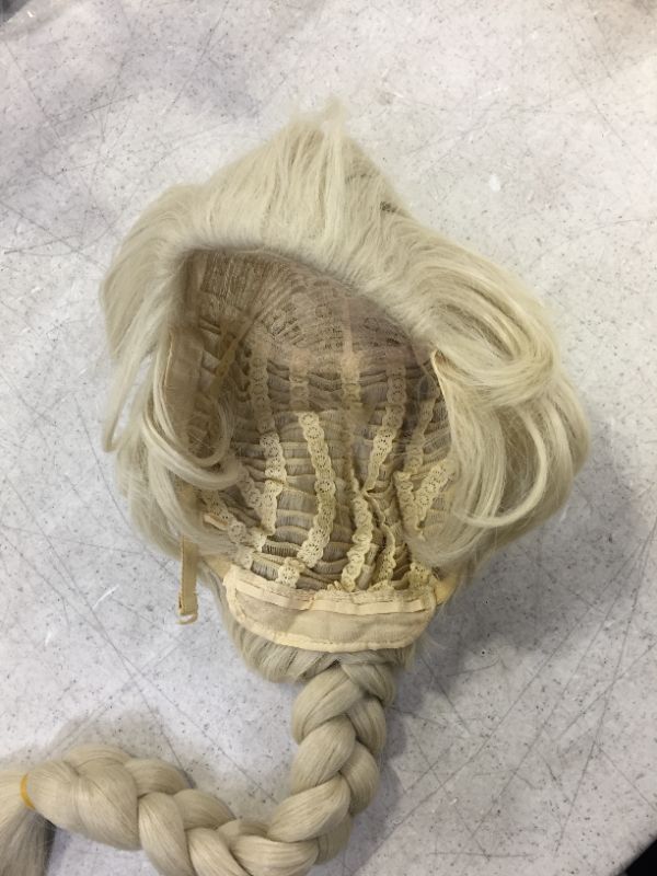 Photo 1 of 2 foot long womens costume wig color blonde 