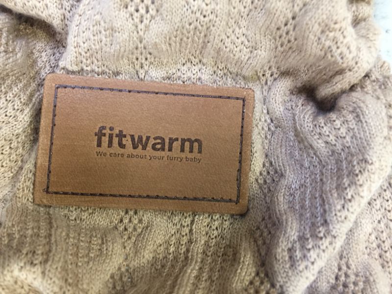 Photo 3 of Fitwarm Knitted Thermal Pet Clothes for Dog Pajamas PJS Coat Jumpsuit size small 
