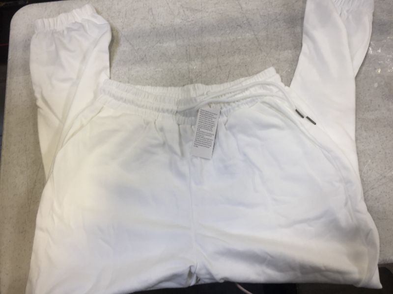 Photo 1 of mens sweatpants color white size large 