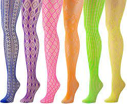 Photo 1 of Isadora Paccini Women's 6-Pack Fishnet Lace Pantyhose Tights
