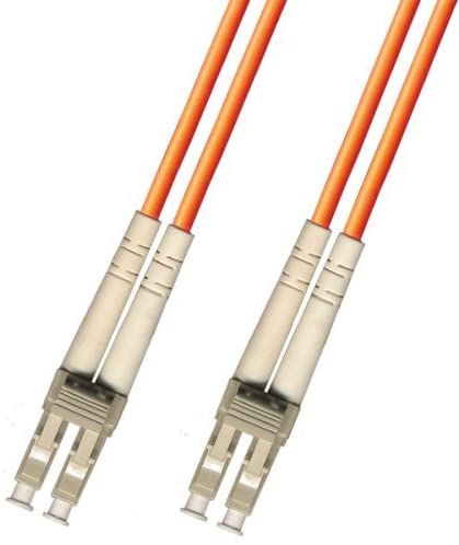 Photo 1 of 12 Meter Multimode Duplex Fiber Optic Cable (62.5/125) - LC to LC - Orange
