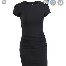 Photo 1 of Missufe Women's Short Sleeve Ruched Casual Sundress Midi Bodycon T Shirt Dress size extra large 
