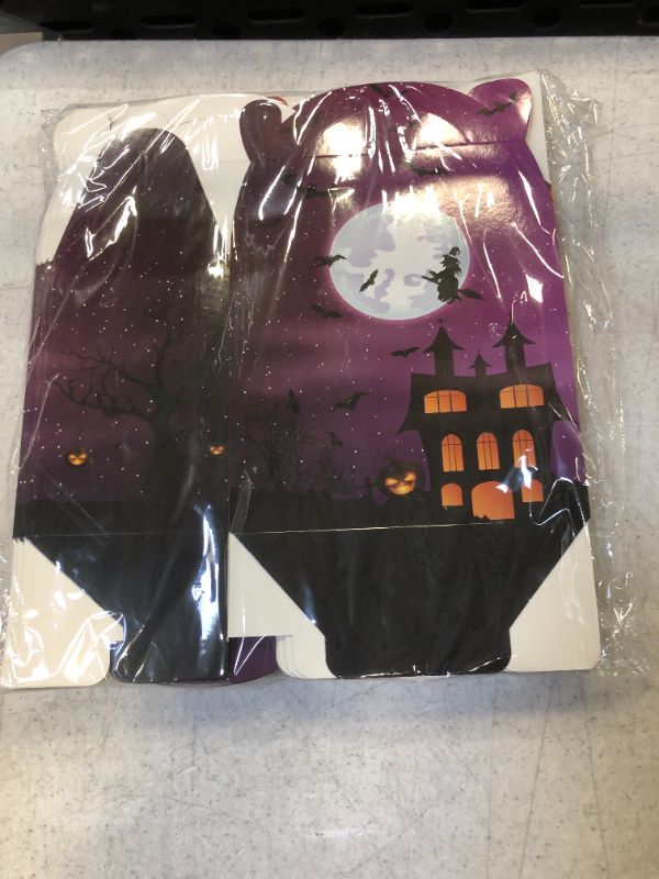 Photo 2 of 24 Pack Halloween Candy Boxes - Large Size Halloween Paper Treat Bags(7"x4"x6"),