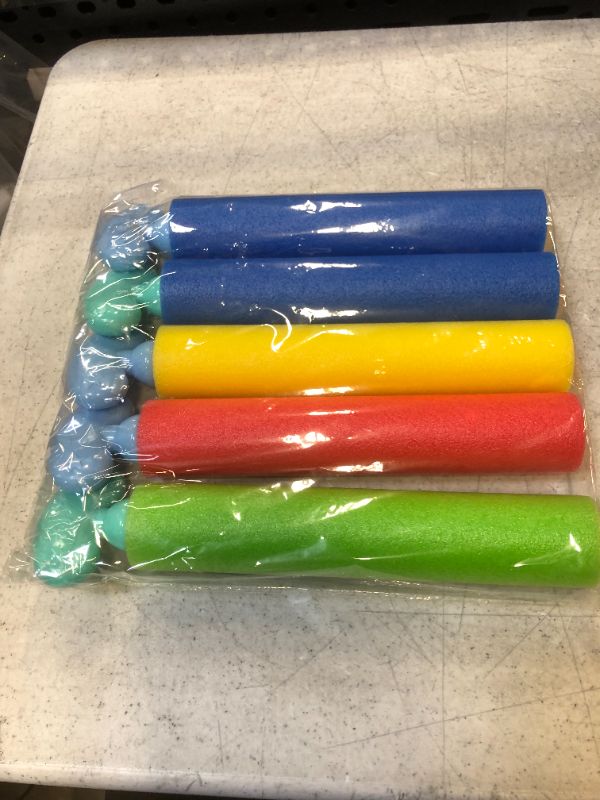 Photo 2 of Pool Toys Water Guns for kids 5 Pack Noodle Squirt Guns with Long Range up to 30ft