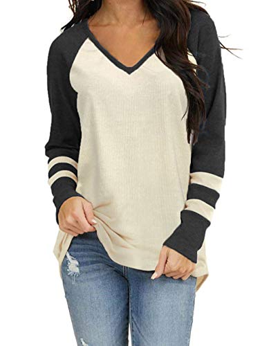 Photo 1 of Aiopr Women’s Striped Long Sleeve V Neck Top-UNKNOWN SIZE