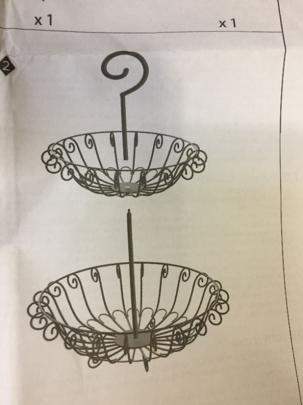 Photo 1 of BLACK IRON FRUIT BASKET 