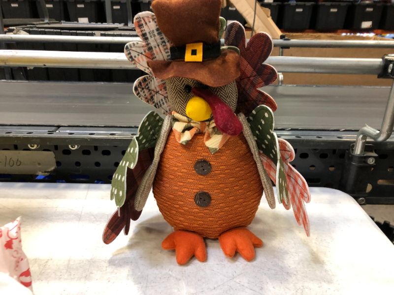 Photo 2 of LEVKIDS Handmade Thanksgiving Turkey Decorations, Autumn Fall Harvest Sitting Turkey for Thanksgiving Ornaments