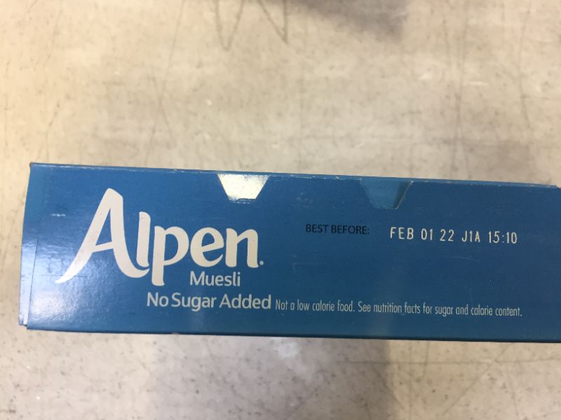 Photo 4 of Alpen No Sugar Added Muesli, Swiss Style Muesli Cereal, Whole Grain, Non-GMO Project Verified, Heart Healthy, Kosher, Vegan, No Sugar Added, 14 Ounce (Pack of 45)