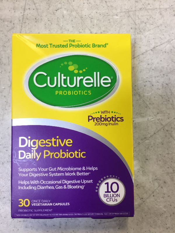 Photo 2 of Culturelle Daily Probiotic Capsules, Probiotic For Men and Women, Most Clinically Studied Probiotic Strain, Proven to Support Digestive and Immune Health, 30 Count
