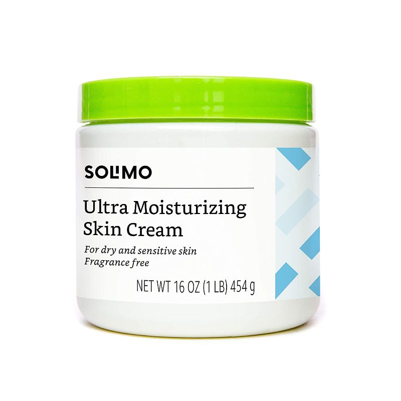 Photo 1 of Amazon Brand - Solimo Ultra Moisturizing Skin Cream for Dry & Sensitive Skin, Dermatologist Tested, Fragrance Free, 16 Ounce
