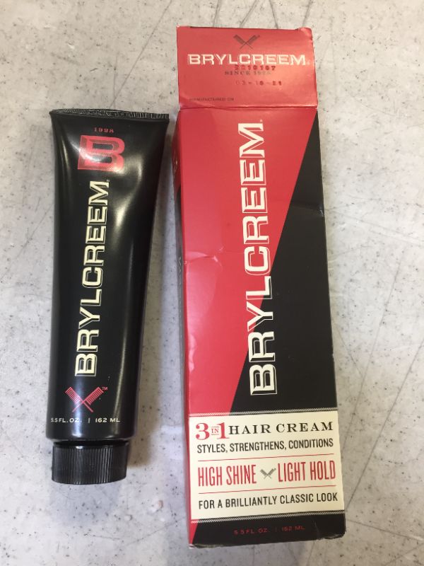 Photo 2 of Brylcreem 3 in 1 Shining, Styling, and Conditioning Hair Cream for Men, Alcohol-Free, 5.5 Ounce
