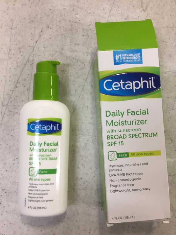 Photo 1 of Cetaphil Daily Facial Moisturizer, SPF 15, Fragrance Free, 4 Oz
