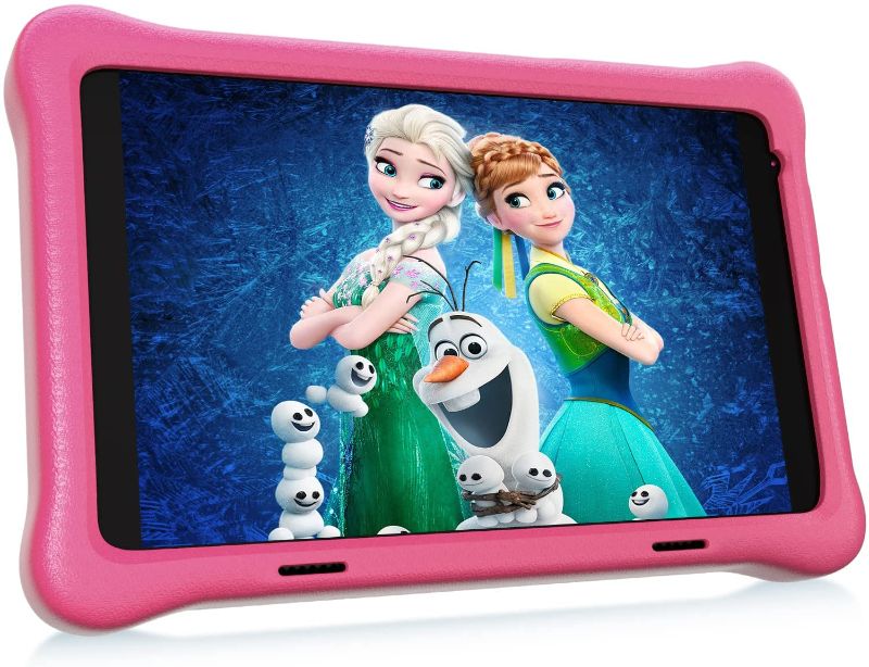 Photo 1 of Hyjoy 8 inch Kids Tablet, 1920 1200 IPS FHD Display, Android 10 Tablet PC, WiFi, Bluetooth, Dual Camera, Educational, Games, Parental Control, Kidoz Installed with Kids-Tablet Case (Pink)
