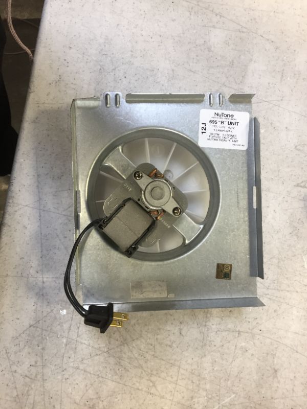 Photo 4 of Broan-NuTone 70 CFM Replacement Motor Wheel for 695A Bathroom Exhaust Fan