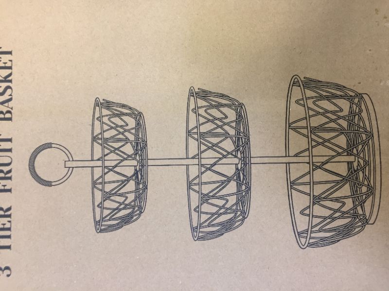 Photo 1 of 3 tier fruit basket 