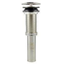 Photo 1 of 2-3/4 in. Brass Decorative Umbrella Drain in Brushed Nickel
