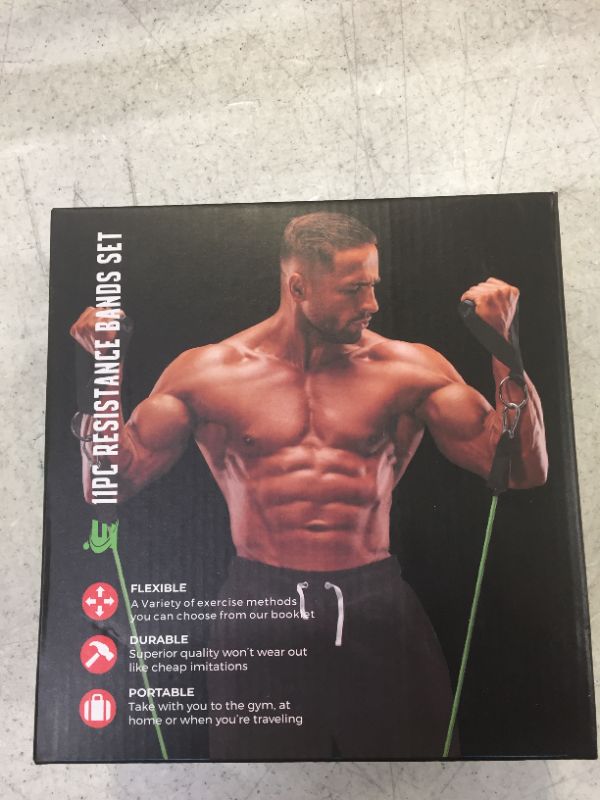 Photo 2 of 11pc resistance band set