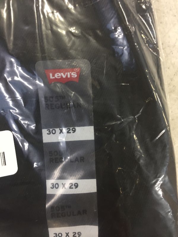Photo 1 of Levi's Men's 505 Regular Fit Jeans, Black, 30W x 29L


