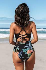 Photo 1 of Ensley Floral Cut-Out One Piece Swimsuit size large 
