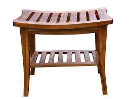 Photo 1 of Ala Teak Indoor Outdoor Patio Garden Yard Bath Shower Spa Waterproof Stool Bench Fully Assembled
