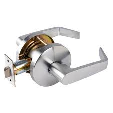 Photo 1 of Commercial 2-3/4 in. Satin Chrome Heavy Duty Passage Hall/Closet Door Lever
