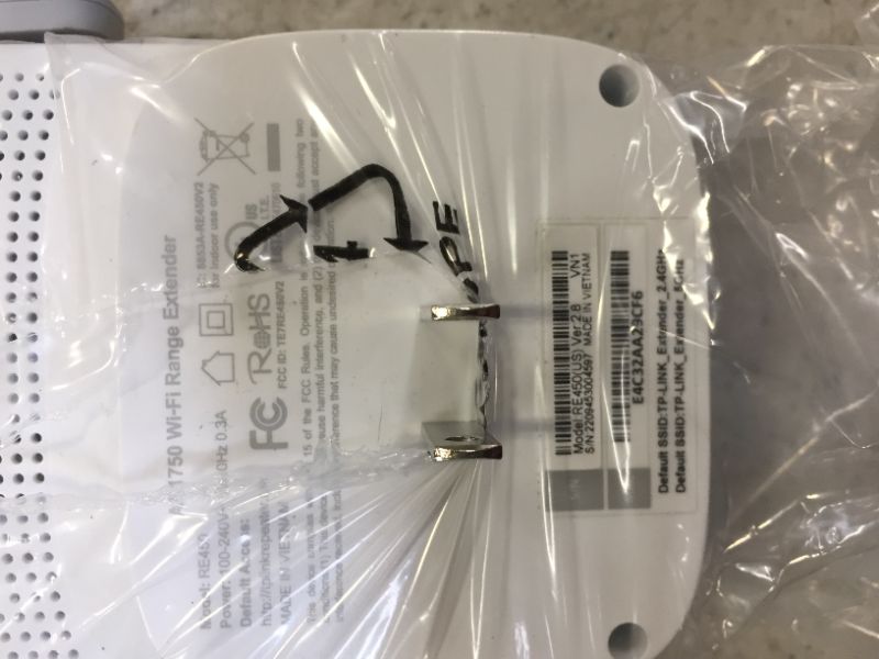 Photo 1 of TP-Link AC1750 WiFi Extender (RE450), PCMag Editor's Choice, Up to 1750Mbps, Dual Band WiFi Repeater, Internet Booster, Extend WiFi Range further
