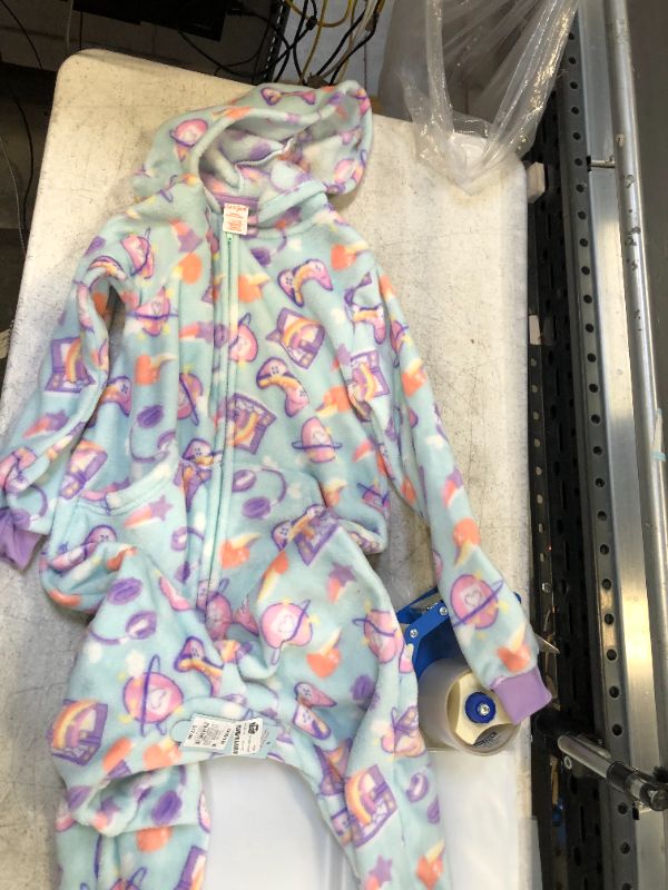 Photo 2 of Girls' Hooded Blanket Sleeper Pajama Jumpsuit - Cat & Jack™ size large 