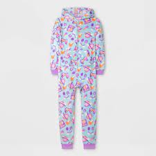 Photo 1 of Girls' Hooded Blanket Sleeper Pajama Jumpsuit - Cat & Jack™ size large 